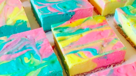 unicorn mermaid cheesecake
